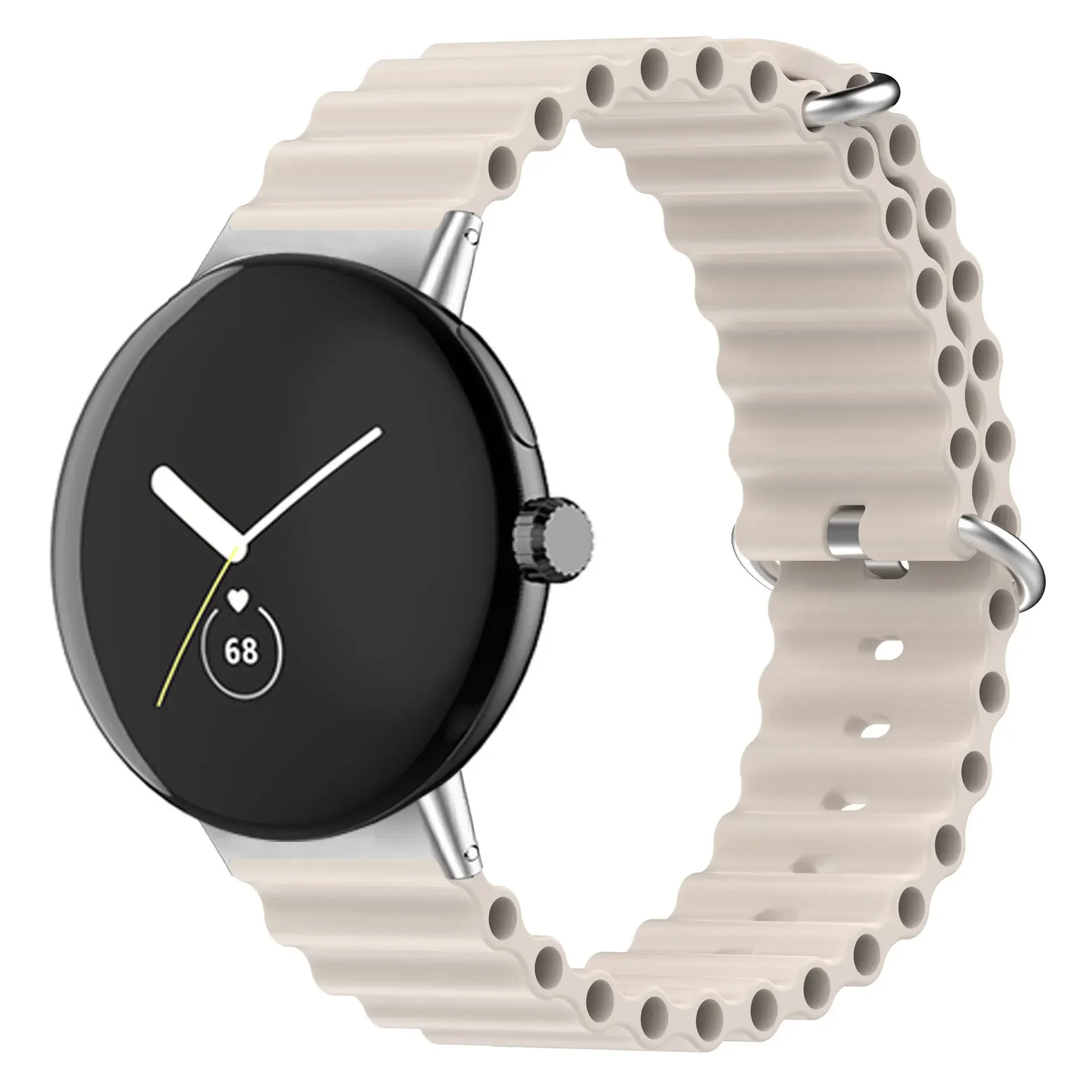  szilikon óceánszíj a Google Pixel Watch Band Watch szíjhoz Pixel Watch karkötőhöz Sport puha csuklópántok Kiegészítők
