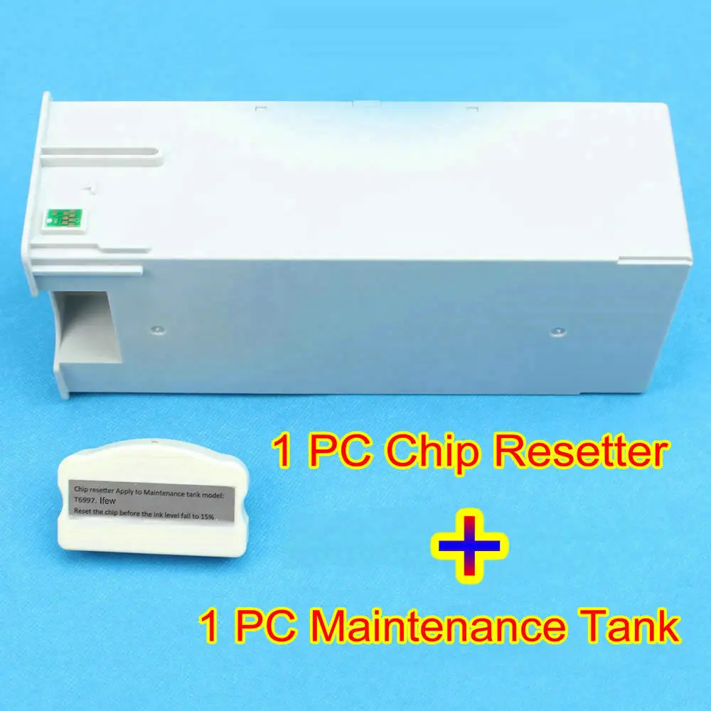 T6997 Chip Resetter T6997 hulladéktinta tartály dobozkészlet Epson SC P6000 P7000 P8000 P9000 T3400 T5400 P7500 P9500 karbantartó tartályhoz