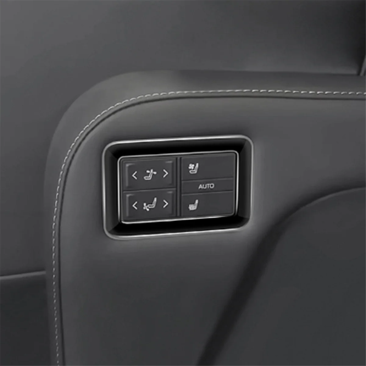 Toyota ALPHARD/VELLFIRE 40-es sorozatú 2023+ autóhoz Középső sor ülésvezérlő panel díszítőkeret matrica fényes fekete
