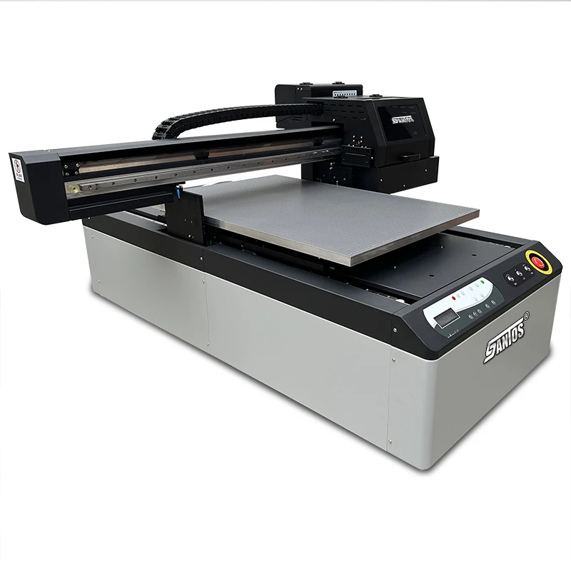 UV 6090 tintasugaras nyomtató gyári ára 60 * 90 cm UV nyomtató UV síkágyas tintasugaras nyomtatógép akril PVC tábla telefontokhoz