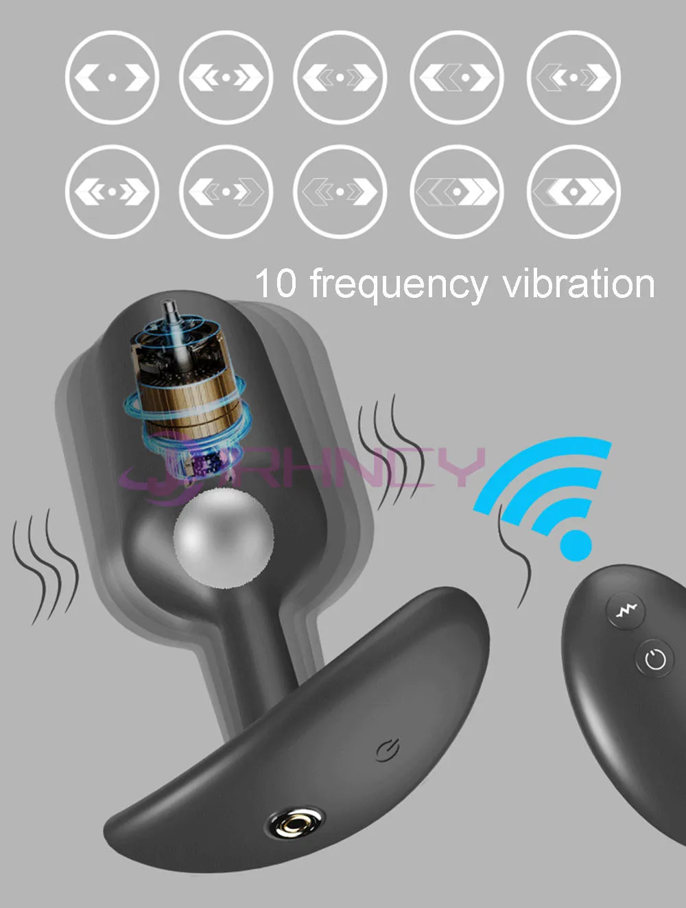 Vibrador anális dugó férfi prosztata masszázs 10 frekvenciás vibrátor női fenékdugó meleg szex játékok Telecontrol USB töltő anális dugó