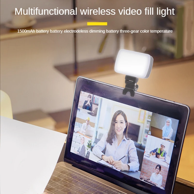 Videokonferencia Élő szépség Mobiltelefon Fill Light Screen Szemvédelem Fénykitöltő fény ABS