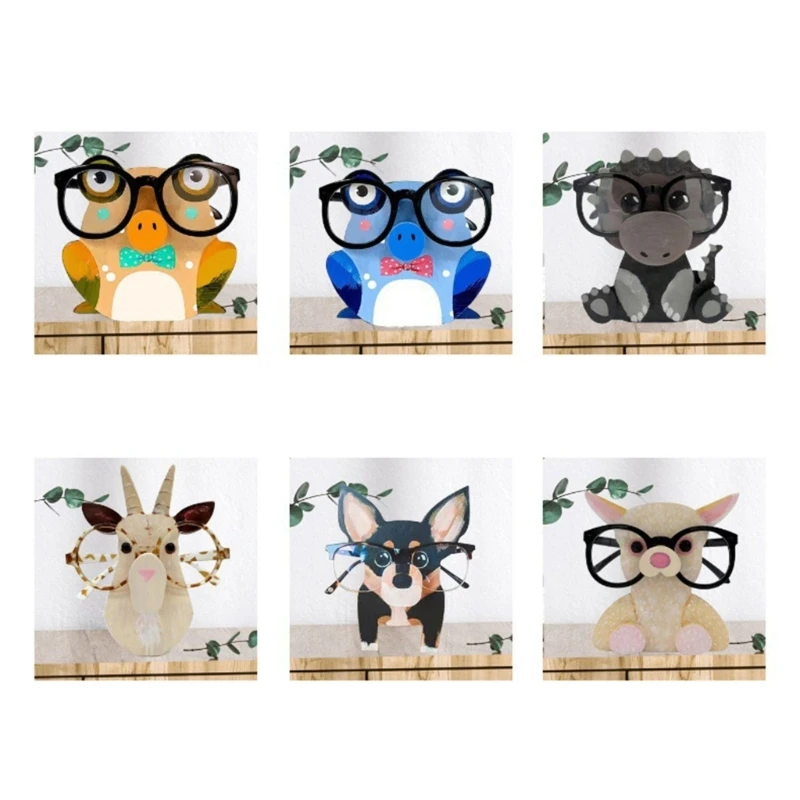 Állati szemüveg állvány kézzel faragott szemüveg Szemüveg kijelző