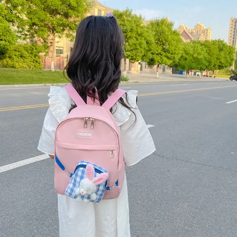 Óvodai iskolatáska Rajzfilm nyúl 2-6 éves fiúk és lányok Aranyos kis hátizsák napi utazás diáktároló táska