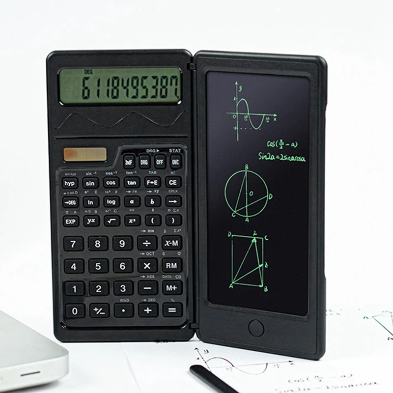  Összecsukható számológép írással Tablet funkciók Mérnöki pénzügyi számológép iskolásoknak Iroda