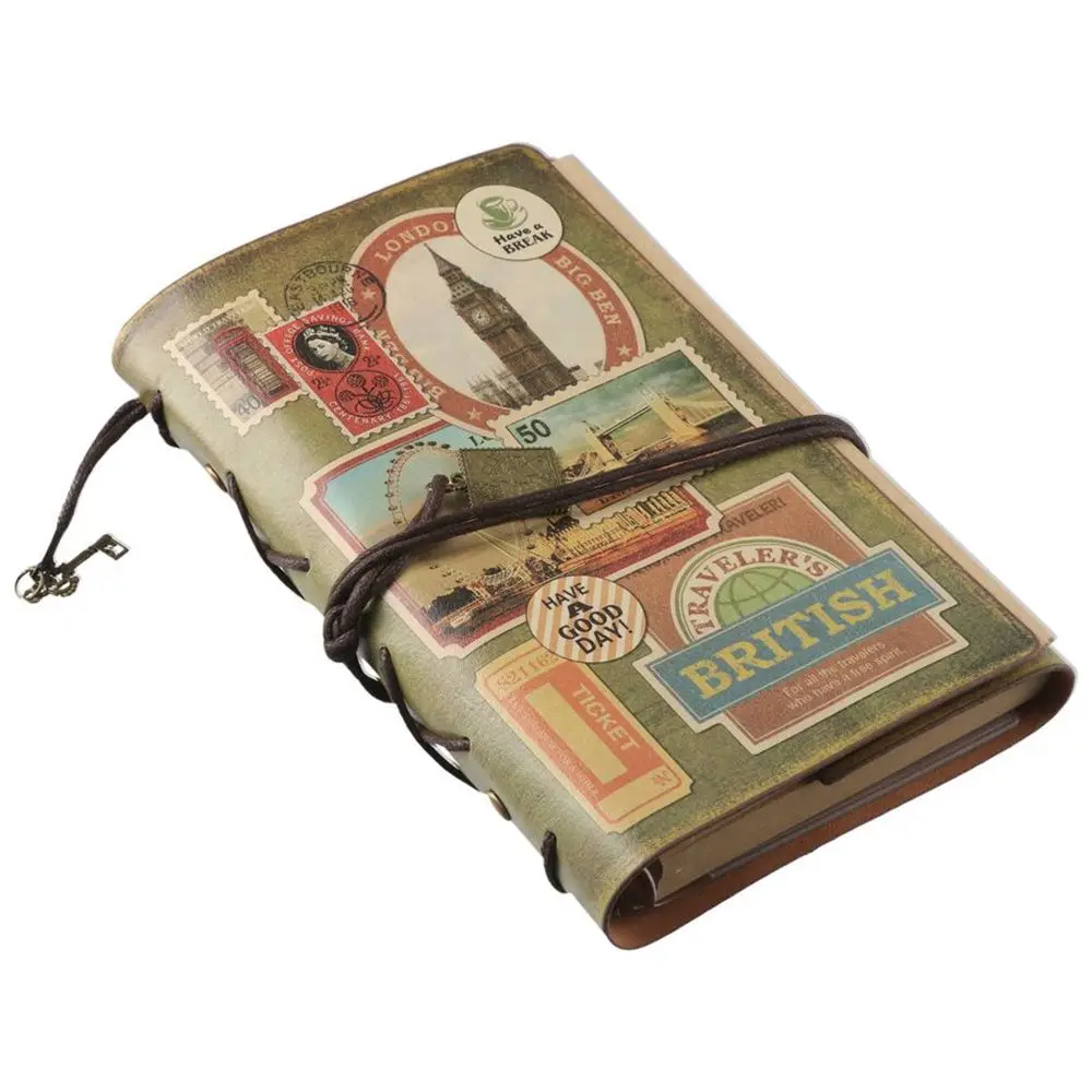 Újratölthető Traveler Notebook Personal Classic Vintage Journal bőr írópárnák ajándék