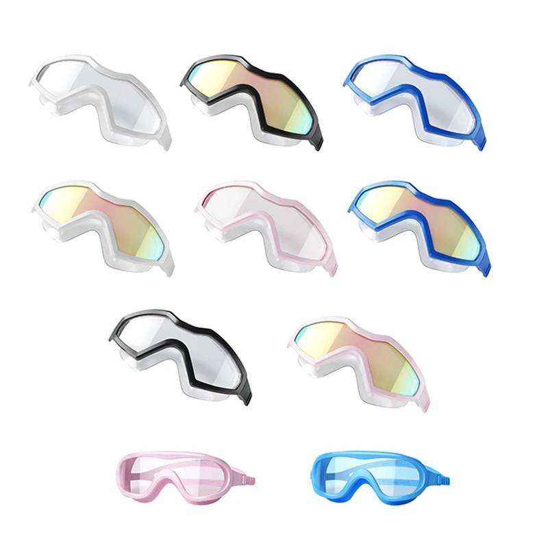 Úszószemüveg Nők Férfiak Felnőtt gyerekek Galvanizált páramentesítő UV-védelem Úszó szemüveg Vízálló szilikon Myopia úszószemüveg