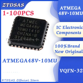 1-100PCS ATMEGA ATMEGA48V-10MU ATMEGA48V-10 ATMEGA48V ATMEGA48 IC MCU chip VQFN-32