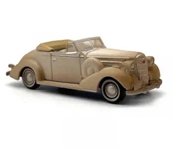 1/87 HO méretarányú könnyűfém autó modell Vintage kabrió sportautó modell miniatűr gyűjtemény HO jelenet dekoráció homokasztal tájkép