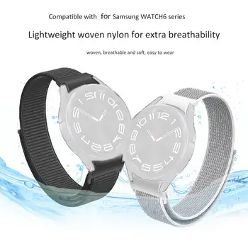 1 db intelligens óraszíj 22mm Samsung Galaxy Watch 6 Classic nylon szőtt préscsat új sportos lélegző csuklópánt Pa O4G3