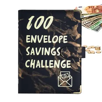 100 Boríték kihívás Iratgyűjtő megtakarítási kihívások Könyv borítékkal Költségvetési könyv megtakarítási iratrendező és költségvetési iratrendező Megtakarítás 5 05