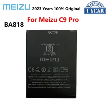 100% eredeti 3000mAh BA818 akkumulátor Meizu C9 Pro C9Pro BA 818 csere telefon akkumulátorokhoz Bateria