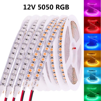12V LED szalag lámpa 2835SMD rugalmas LED fényszalag szalag 5M 5054 5050 vízálló Fita LED fénycsíkok TV asztali háttérvilágítás