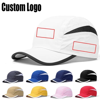 1db DIY egyedi logó nyomtatási spot gyorsan száradó baseball sapka nyári kültéri napernyő sport baseball sapka hímző kalap nagykereskedelem