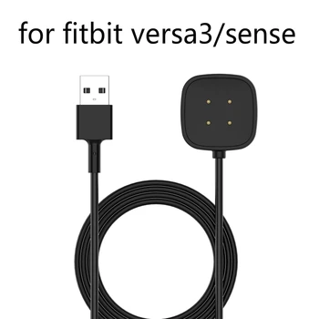1m töltő dokkoló Fitbit Versa 3 / sense intelligens óra töltőkábelhez USB töltési adatbölcső a Fitbit Sense töltőállványhoz
