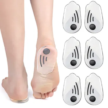 1Pair mágneses szilikon gél talpbetétek O / X típusú láb ortopédiai betétek Ívtámasz Sport lengéscsillapító cipőpárnák nőknek Férfiak