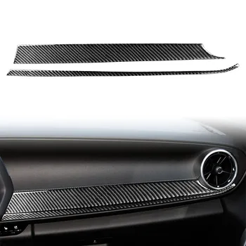 1Pcs autó másodpilóta pozíció műszerfal fedél szénszálas ABS dekor burkolat Chevrolet Camaro 2017 2018 2019 2020