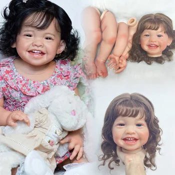 22Inch Mila Reborn babakészletek Élethű Bebe Reborn művész festett készlet újjászületett gyökeres hajjal baba alkatrészek gyerekeknek