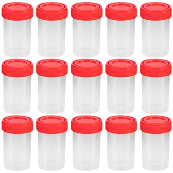 25 db mintavételi csésze vizelet csészék Pisilő konténer férfiak orvosi műanyag minta teszteléséhez