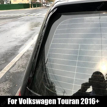 2Pcs autó hátsó csomagtartó spoiler oldalsó szárny díszítő matricák Splitter a Volkswagen Touran 2016+ ABS fényes fekete módosító készletek