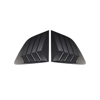 2PCS Racing Style hátsó oldalablak-zsaluk légtelenítő gombóc árnyékolók panelburkolat a Honda CRV 2023-hoz, ABS Carbon