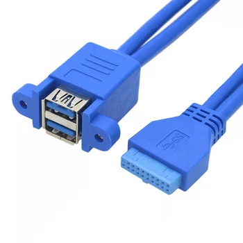 3.0 adapter 20 tűs USB 3.0 alaplap 20 tűs – 2PIN kapcsolat átalakítása 20P – USB anya kettős USB