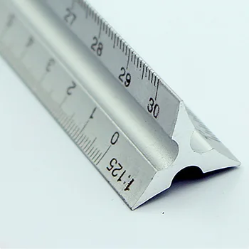 30cm alumínium fém háromszög alakú mérleg építészmérnök mérnök műszaki vonalzó 12