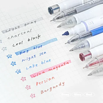 3db gél toll kiemelő jelölő toll készlet egyszerűség egyszínű sorozat 0,5 mm-es írószer toll szép scrapbook festékjelölő toll szett