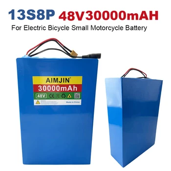48V 30Ah E-Bike akkumulátor 13S8P újratölthető Li-Ion akkumulátor BMS-sel 250W-1200W elektromos kerékpármotorhoz
