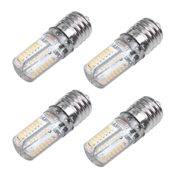 4X E17 Socket 5W 64 LED lámpa izzó 3014 SMD Light Warm White AC 110V-220V