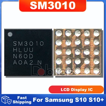 5 db / tétel SM3010 Samsung S10 S10 + S10Plus A10 A50 A305 BGA LCD kijelző IC lapkakészlet