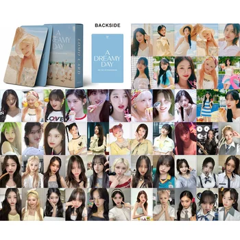 55db Kpop IVE MINIVE Fotókártya albumok Egy álomszerű nap Lomo kártyák Wonyoung magazin Personage képeslap rajongóknak Gyűjtemény ajándék
