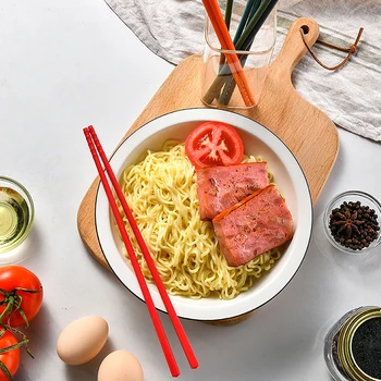 5Pár színes szilikon pálcika készlet Kínai csúszásmentes pálcika Koreai ételpálcika sushi pálcika konyhai parti szállodához