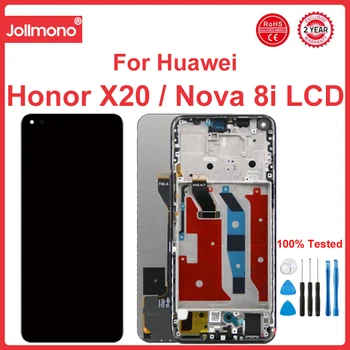 6.67'' For Honor X20 LCD érintőképernyő digitalizáló szerelvény csere Huawei Nova 8i LCD kijelző