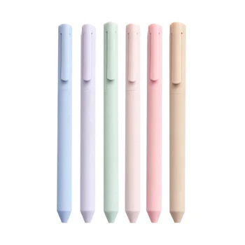 6 csomag színes gél toll pasztell tinta színek gyors száraz tinta toll finom hegy 0,5 mm irodaszerek írási napló
