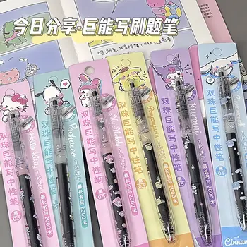 6db/set Sanrio semleges toll Aranyos Hello Kitty Kuromi Cinnamoroll Roller Ball Pen Irodai kellékek Irodaszerek Írószerek Nagykereskedelmi ajándék