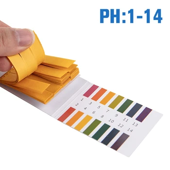 80 Csíkok/csomag PH tesztcsíkok Teljes PH mérő PH vezérlő 1-14. indikátor lakmuszpapír Vízszennyező készlet gyár
