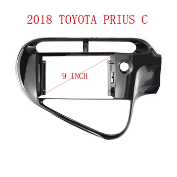 9 hüvelykes autórádió fascia Toyota AQUA Prius C 2018-2020 RHD autórádió panel lejátszó Audio keret műszerfal rögzítő készlet vezetékkel