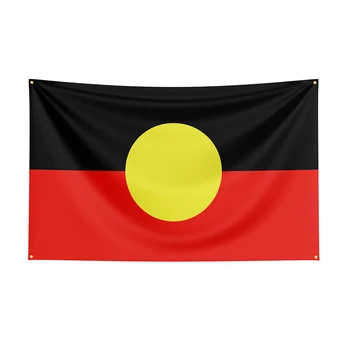 90x150cm Ausztrál bennszülöttek zászló poliészter nyomtatott banner dekorációhoz 1