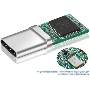 ALC5686 C típusú chip digitális audio fejhallgató dugó DAC dekódoló csatlakozó adapter