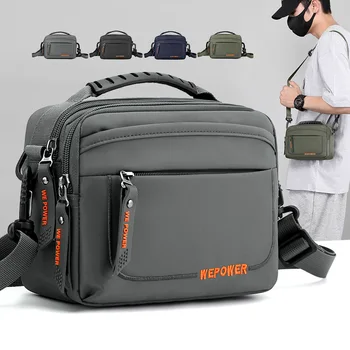 Alkalmi férfi futártáska Vízálló kültéri válltáska Multifunkcionális utazási deréktáska Függő táska Crossbody táskák férfiaknak