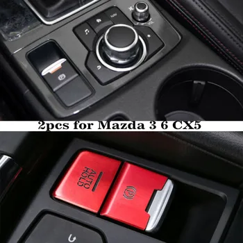 alumíniumötvözet Gombfedél Trims alkatrészek Piros 2db/készlet Tartozékok Autohold fékdekoráció Mazda 3 6 CX5 tartós