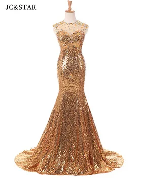 Arany flitteres ruhák báli szexi csipke kristály sellő vestidos de fiesta elegantes para mujer lásd hivatalos estélyi ruhák