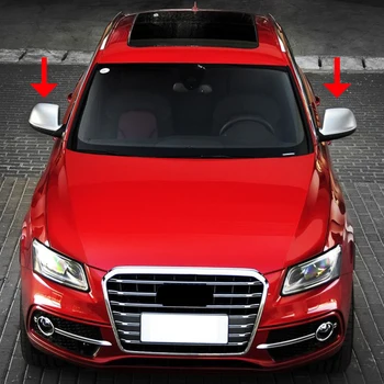 Audi Q5 2009-2015 Q7 2009-2017 matt króm ABS visszapillantó tükör burkolat Oldalnézet védő sapka Szárny tükörfedél