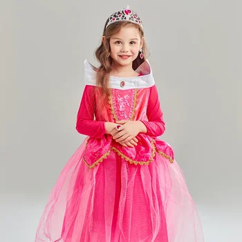 Aurora Szófia Halloween Gyermek jelmez Fagyasztott szoknya lányok Aurora hercegnő ruha Csipkerózsika
