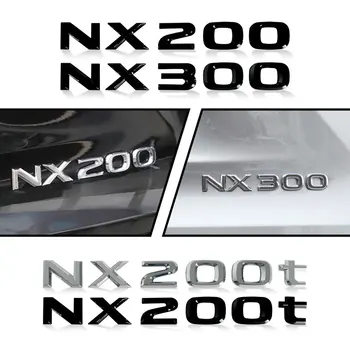 Autó hátsó csomagtartó fém matrica matricák Oldalsó ablak embléma dekoráció Lexus NX200 NX300 NX200t betű logó Autó stílus kiegészítők