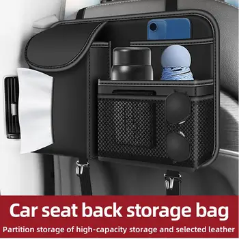 Autó hátsó ülés rendszerező Több zsebes ülés hátvédő Tartó Nagy kapacitású tároló vezérlő ülés háttámla függő autó kellékek