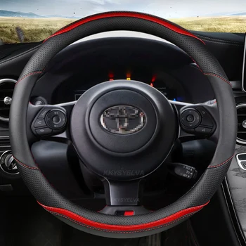 Autó kormánykerék-borítás szénszálas bőr Toyota 86 GT86 2016-2021 Yaris 2016-2019 Subaru BRZ 2016-2022 Automatikus tartozékok