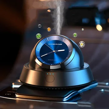 Autó légfrissítő Intelligens óra diffúzor Autó légtisztító Illat autóknak Intelligens autó aromaterápiás műszer parfüm
