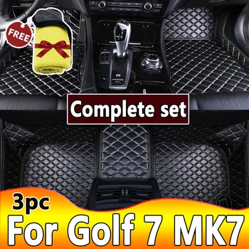 Autó padlószőnyegek Volkswagen vw Golf 7 MK7 2020 2019 2018 2017 2016 2015 2014 2013 Auto Interior Styling Protect Cover szőnyegek